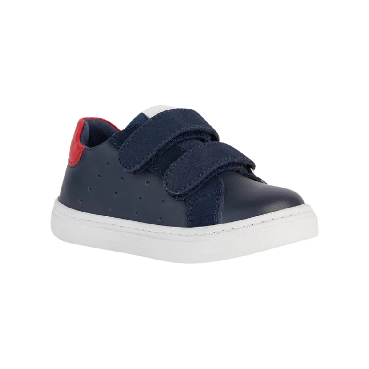 Geox Toddler's (Sizes 24-27) Nashik Navy/Red Leather