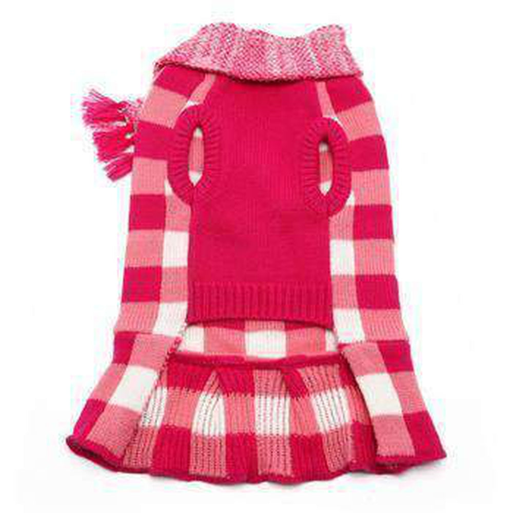 Gingham Dog Sweater Dress