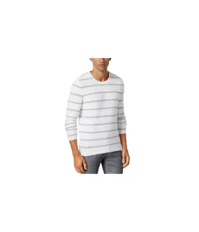 I-N-C Mens Ribbed Stripe Pullover Sweater