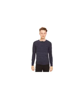 Kenneth Cole Mens Marled Slub Pullover Sweater