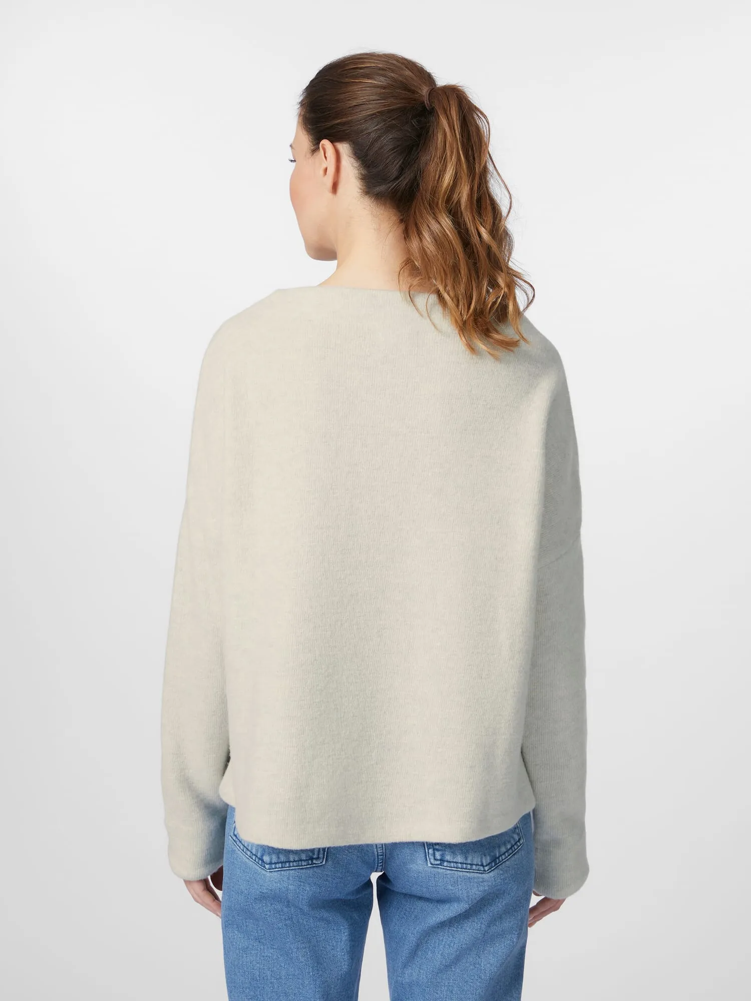 Ladies Knit Sweater, Ecru | Manufactum