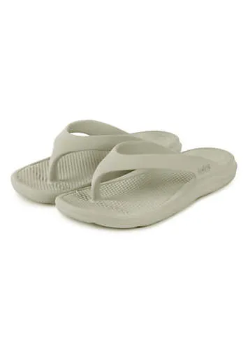 Ladies Stone Bounce Toe Post Sandals by Totes | Look Again