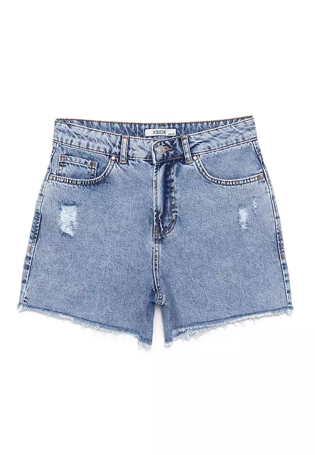 LC WAIKIKI Fit Ripped Detailed Jean Shorts