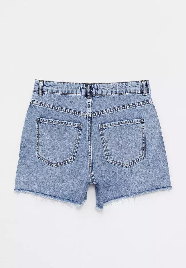 LC WAIKIKI Fit Ripped Detailed Jean Shorts