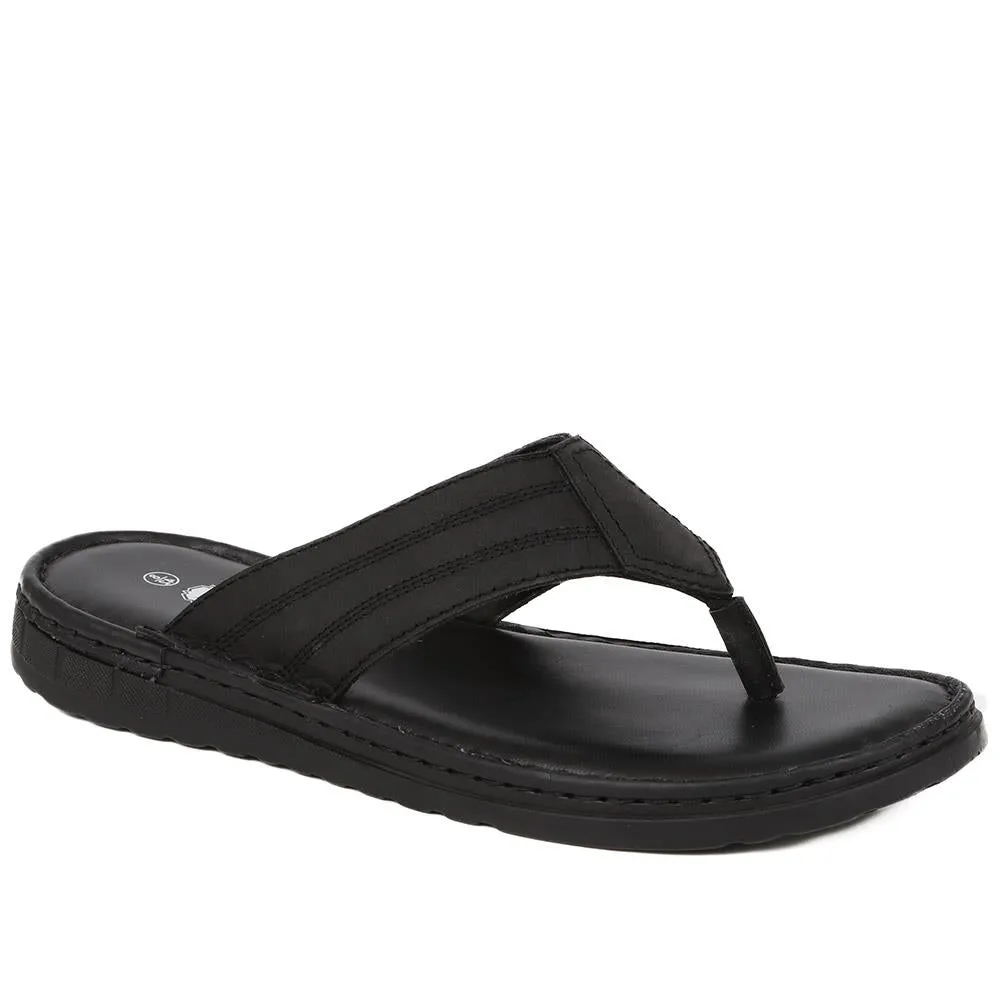 Leather Toe-Post Sandals  - THEST39001 / 325 795