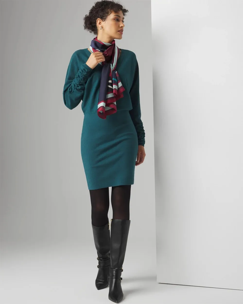 Long Sleeve Dolman Sweater Dress