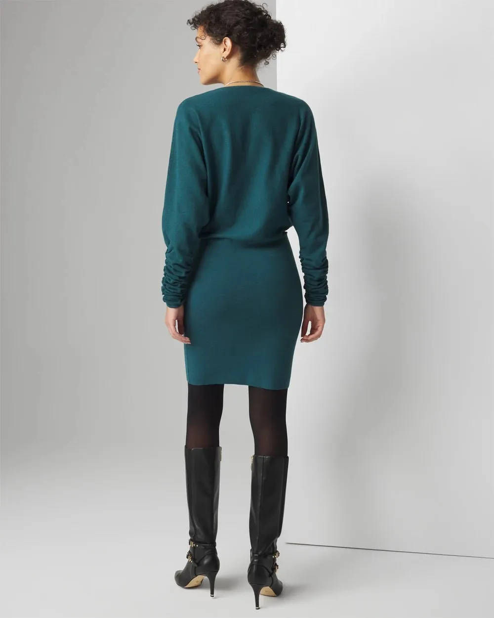 Long Sleeve Dolman Sweater Dress