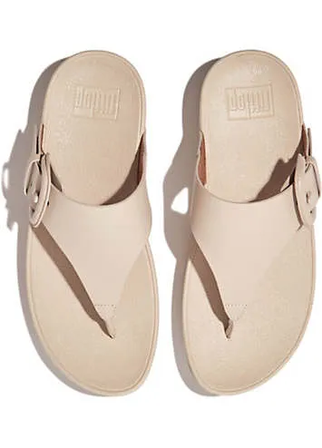 Lulu Buckle Toe Post Sandals by FitFlop | Look Again