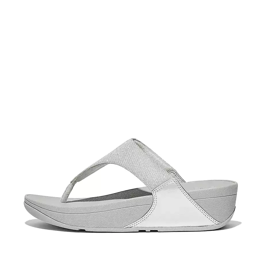 LULU Shimmer - Leather Toe-Post Sandal