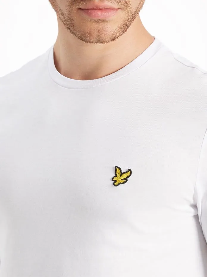 Lyle & Scott Basic Crew Neck Long Sleeve T-Shirt White