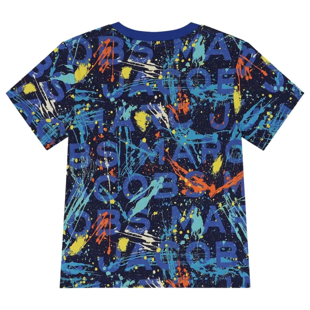 Marc Jacobs Paint Splash T-Shirt Blue