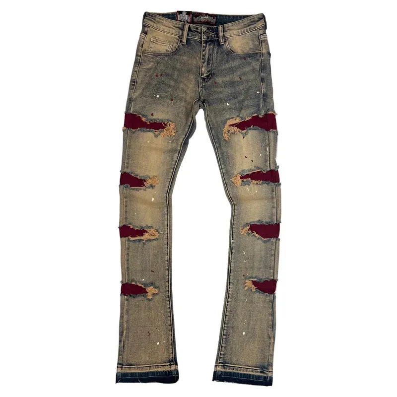 Men DENIMICITY Zombie Ripped Stacked Jean