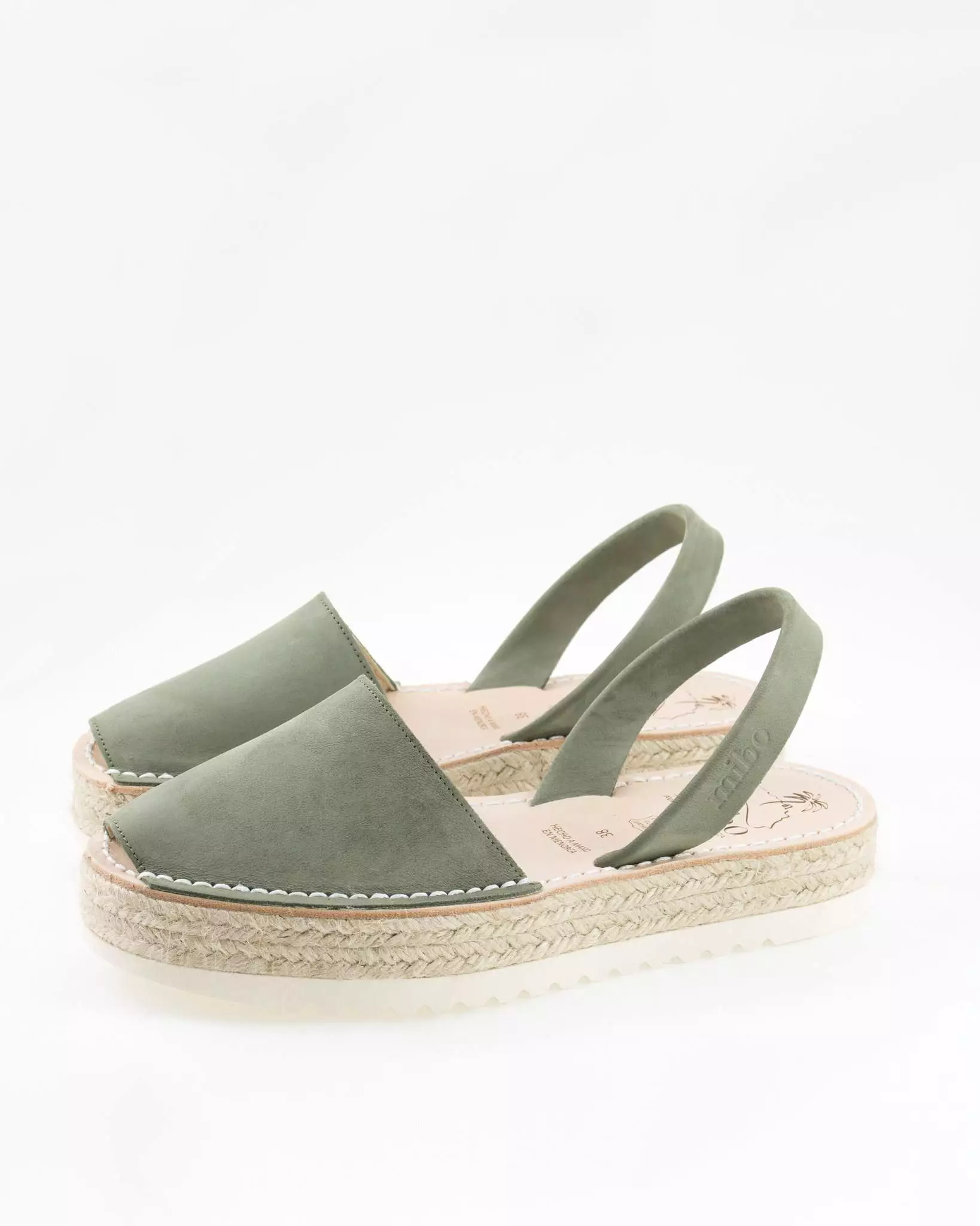 MIBO Menorcan Avarca Flatform Classic Khaki Sandal