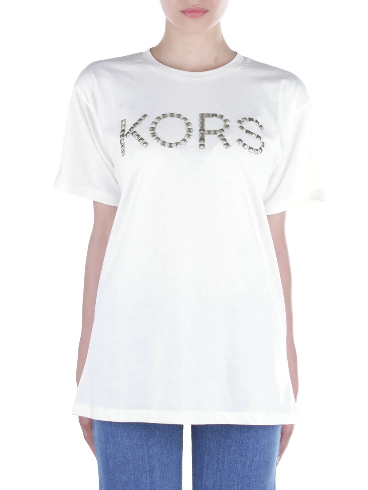 Michael Michael Kors Stud-Embellished Crewneck T-Shirt