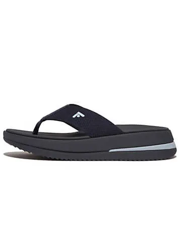 Midnight Navy Surf Two-Tone Webbing Toe-Post Sandals by FitFlop | Look Again