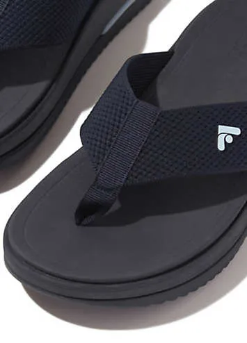 Midnight Navy Surf Two-Tone Webbing Toe-Post Sandals by FitFlop | Look Again