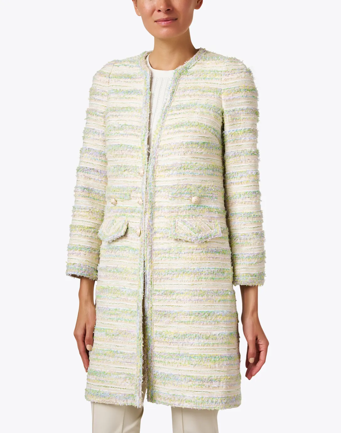 Multi Stripe Tweed Jacket