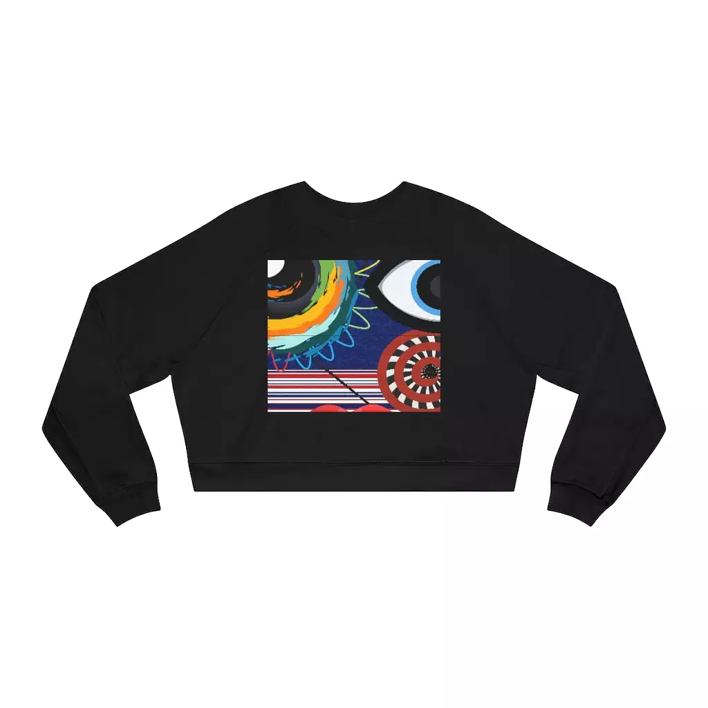 My Picasso Cropped Fleece Pullover