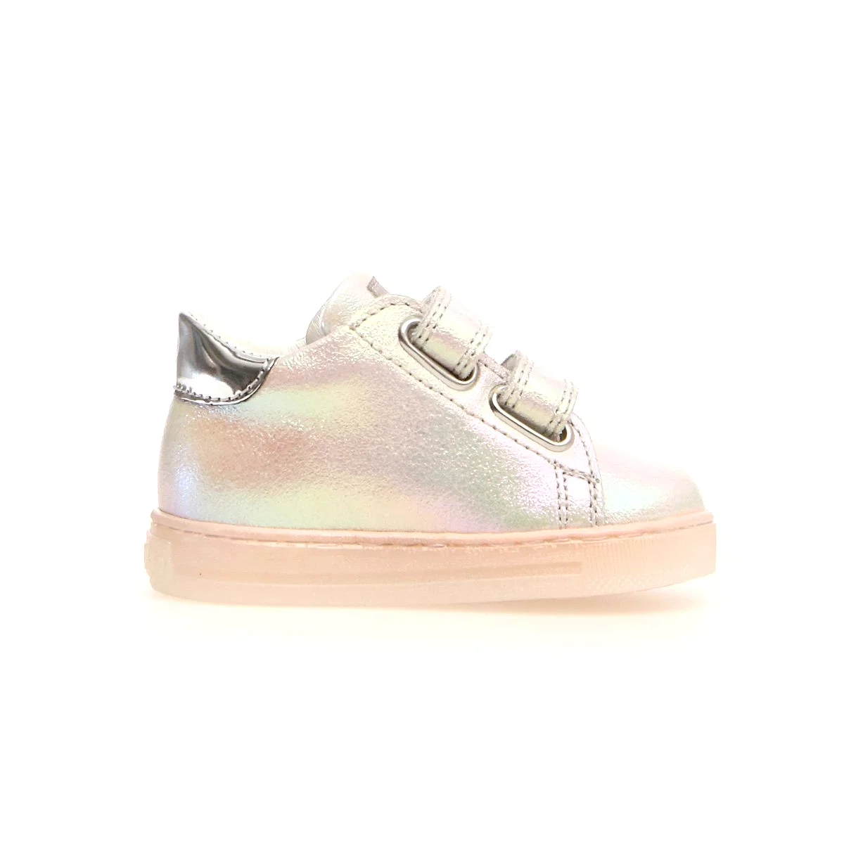 Naturino Toddler's Falcotto Cordis Silver/Pink Heart/Pink Sole