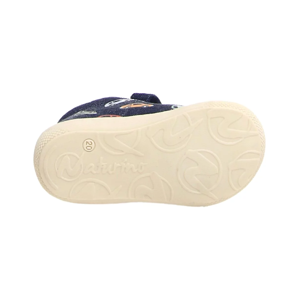 Naturino Toddler's (Sizes 19-22) Cocoon VL Denim Canvas Cars/White Sole