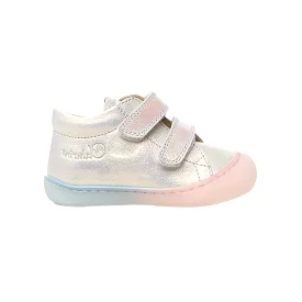 Naturino Toddler's (Sizes 19-22) Cocoon VL White Shimmer/Tye Dye Velcro