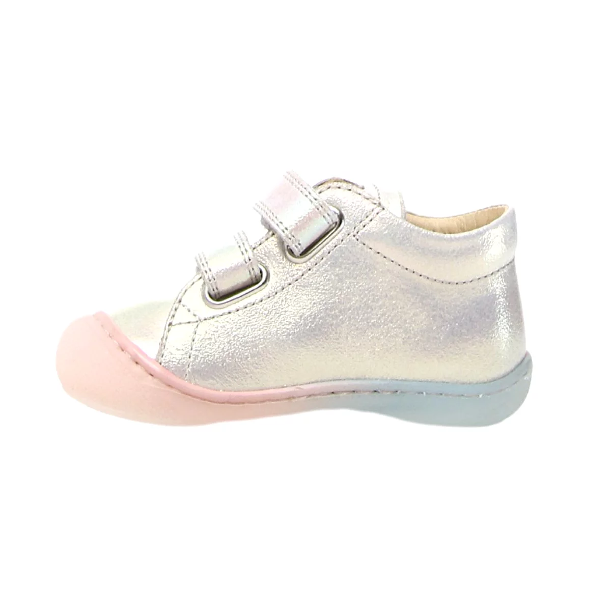 Naturino Toddler's (Sizes 19-22) Cocoon VL White Shimmer/Tye Dye Velcro