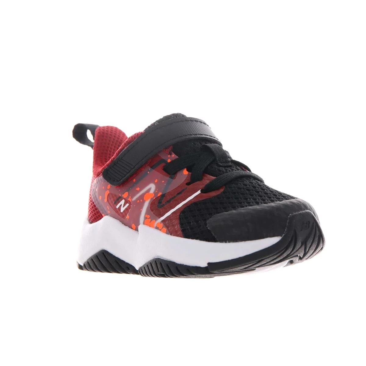 New Balance Toddler's Rave Run V2 Black/Red/Orange Velcro