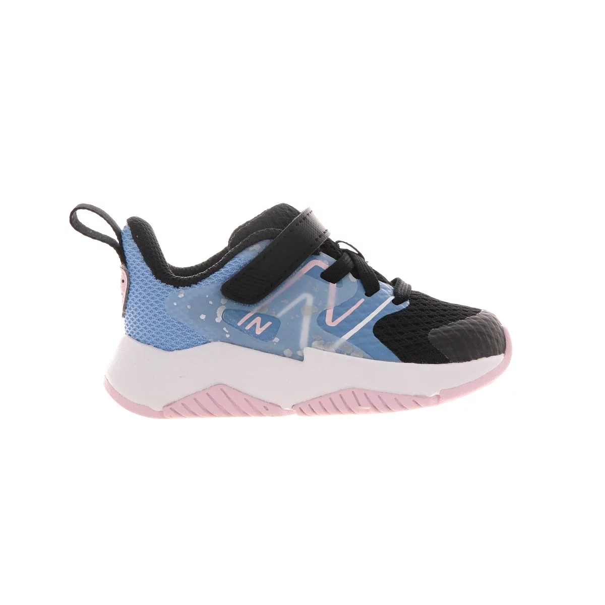 New Balance Toddler's Rave Run v2 Blue/Black/Pink Velcro