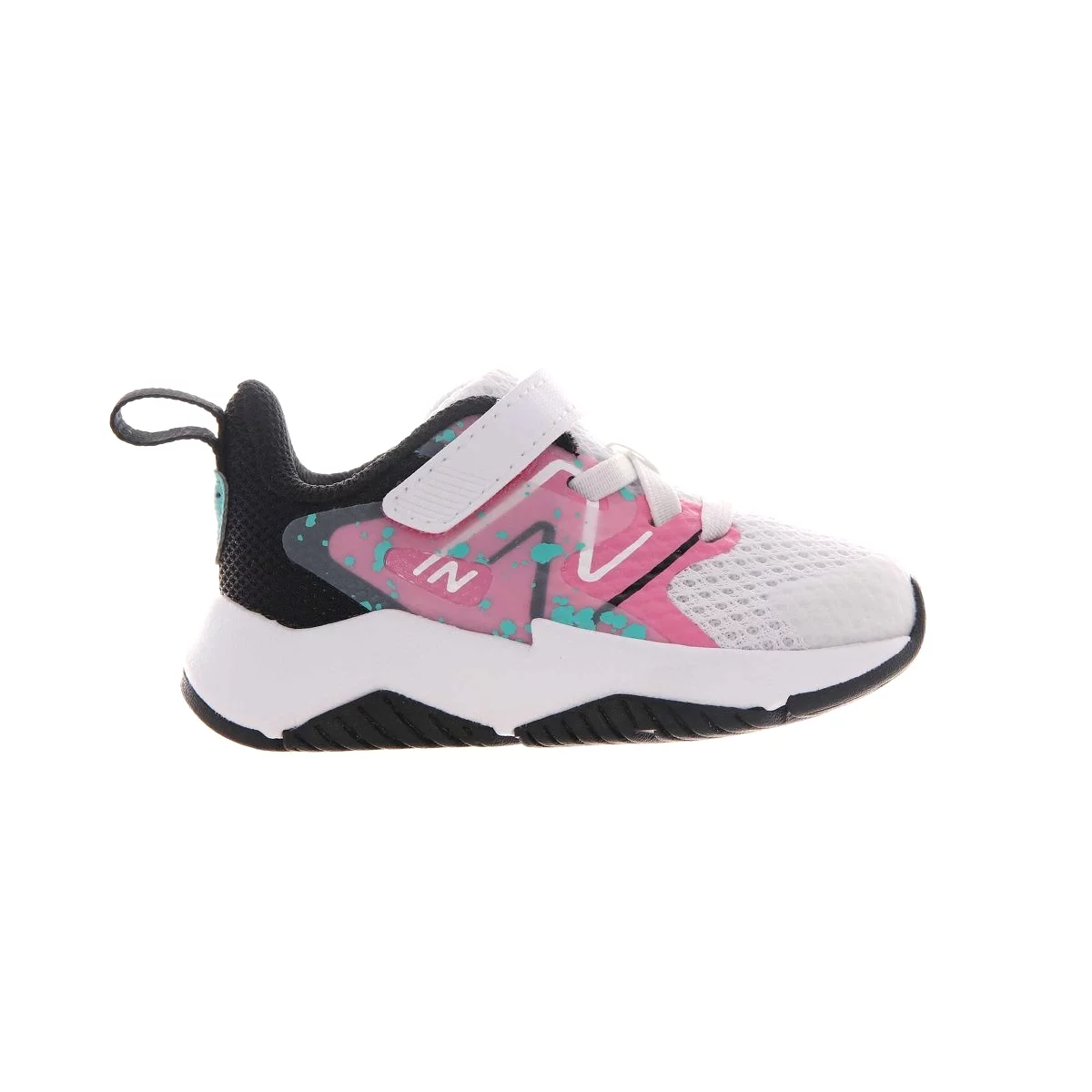 New Balance Toddler's Rave Run v2 White/Pink Velcro