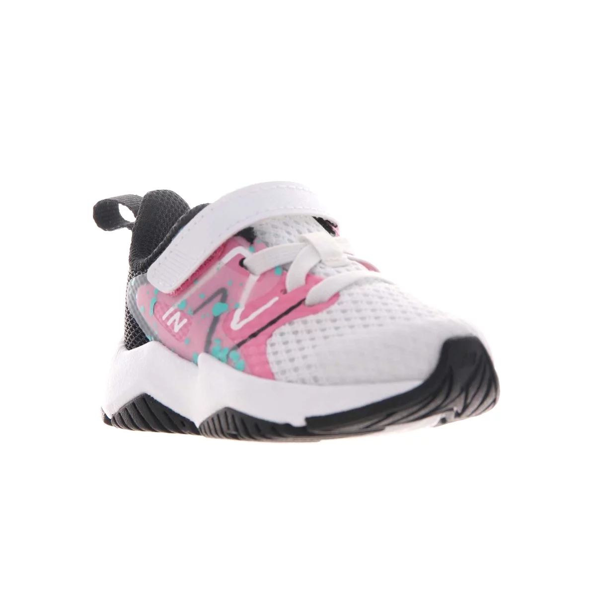 New Balance Toddler's Rave Run v2 White/Pink Velcro