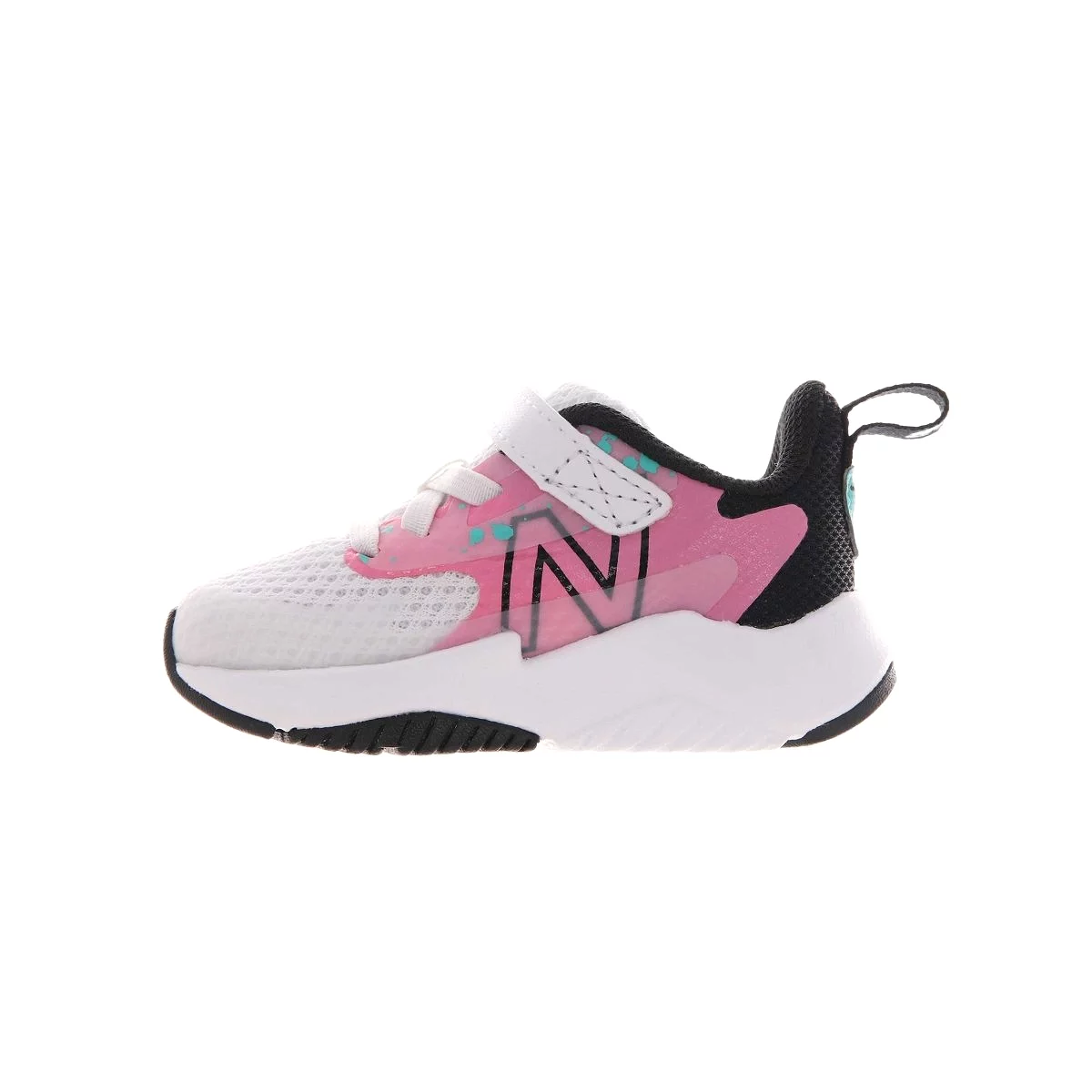 New Balance Toddler's Rave Run v2 White/Pink Velcro