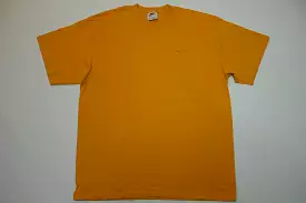 Nike Basic Essential Embroidered Swoosh Check Vintage 90's Bright Orange T-Shirt