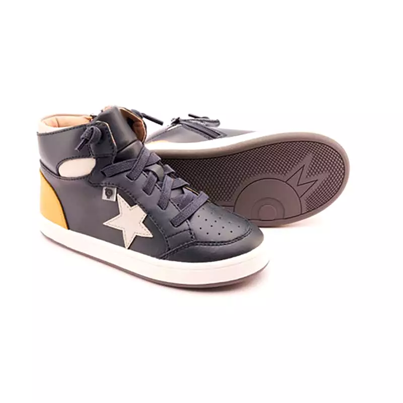 Old Soles Toddler's Star Tracker Navy/Grey Star