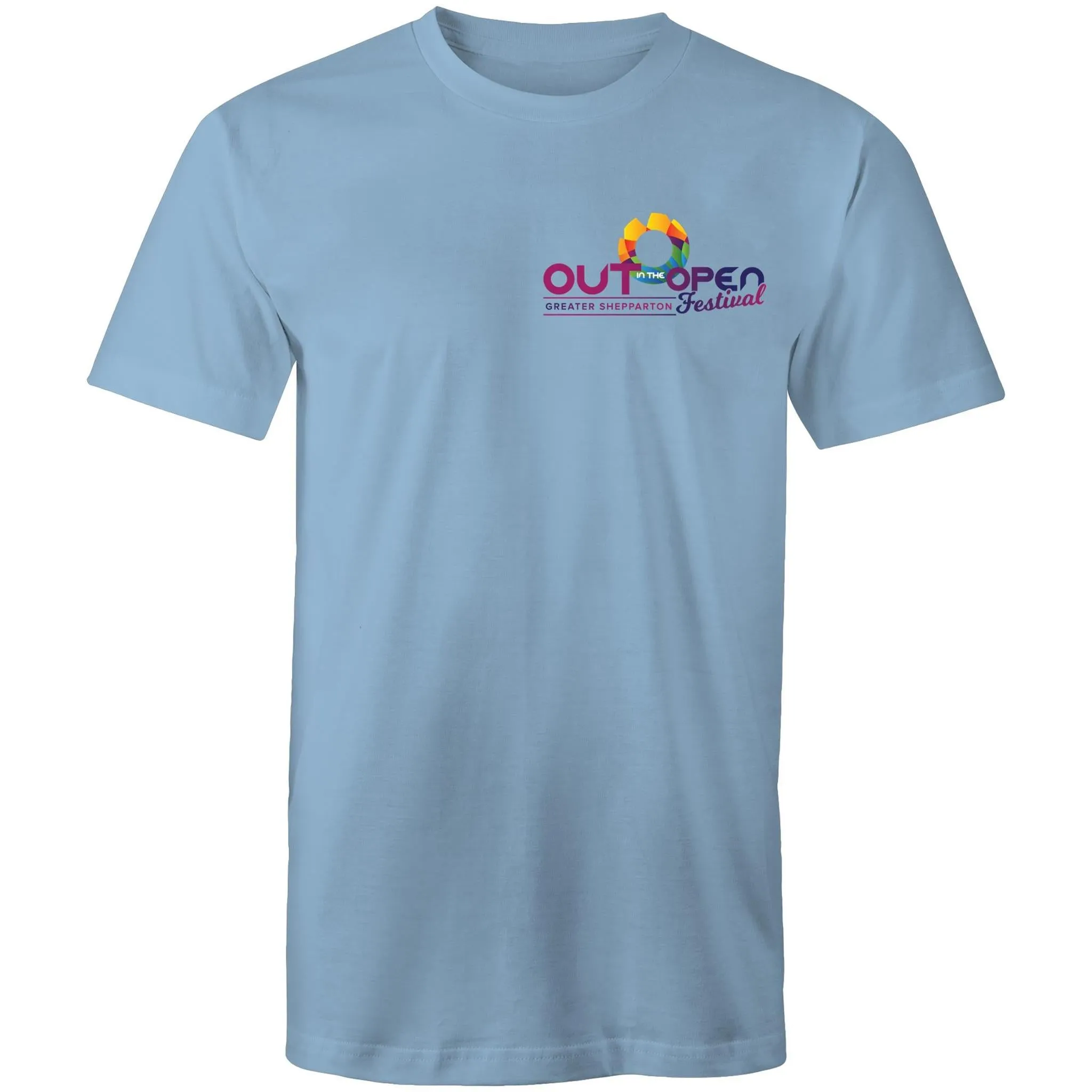 Out in the Open Festival Shepparton Logo T-Shirt All Gender (LG081)