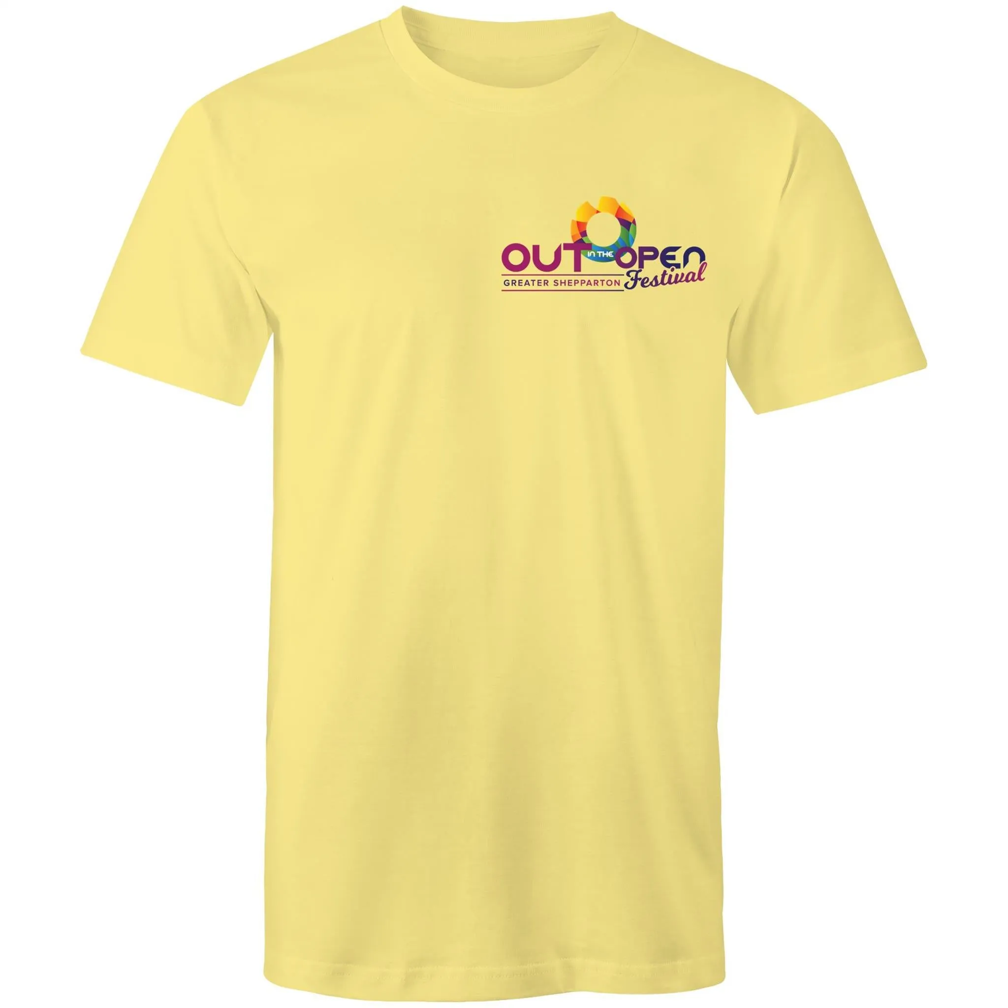 Out in the Open Festival Shepparton Logo T-Shirt All Gender (LG081)