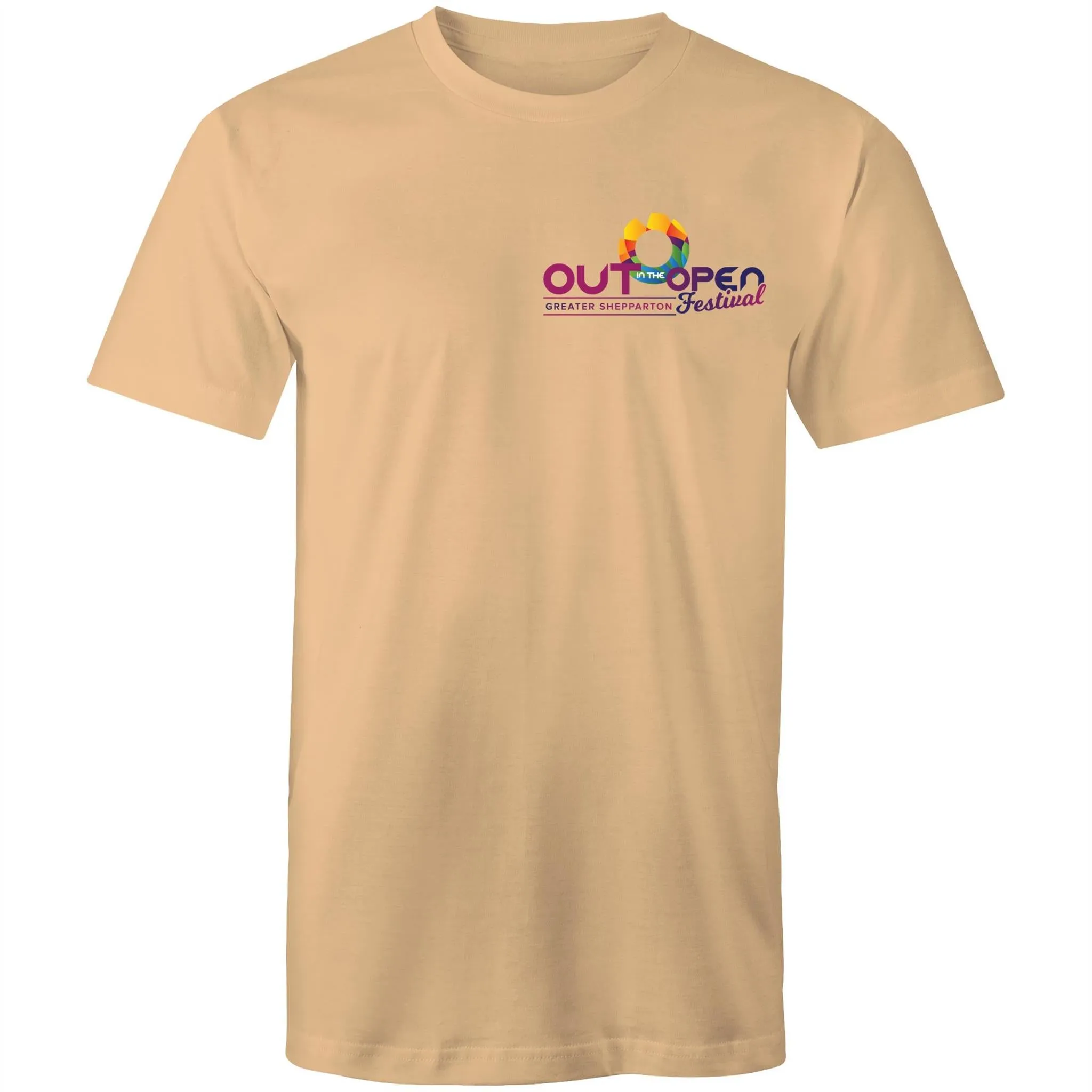 Out in the Open Festival Shepparton Logo T-Shirt All Gender (LG081)