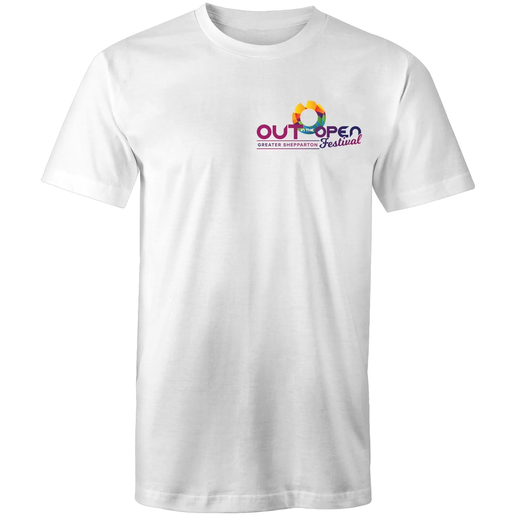 Out in the Open Festival Shepparton Logo T-Shirt All Gender (LG081)