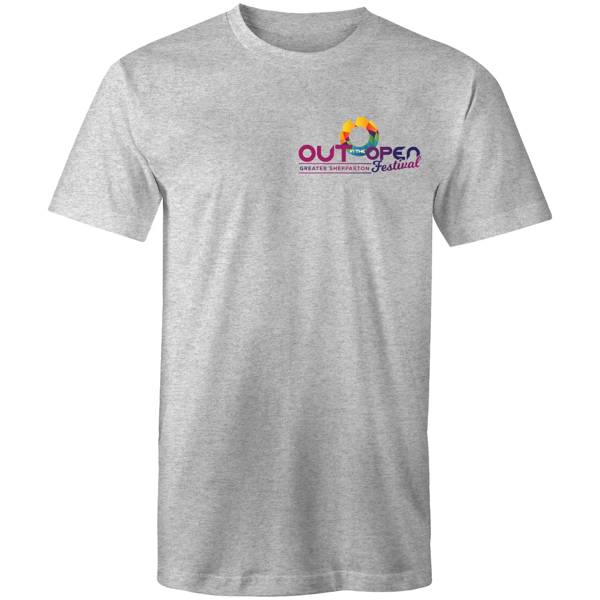 Out in the Open Festival Shepparton Logo T-Shirt All Gender (LG081)