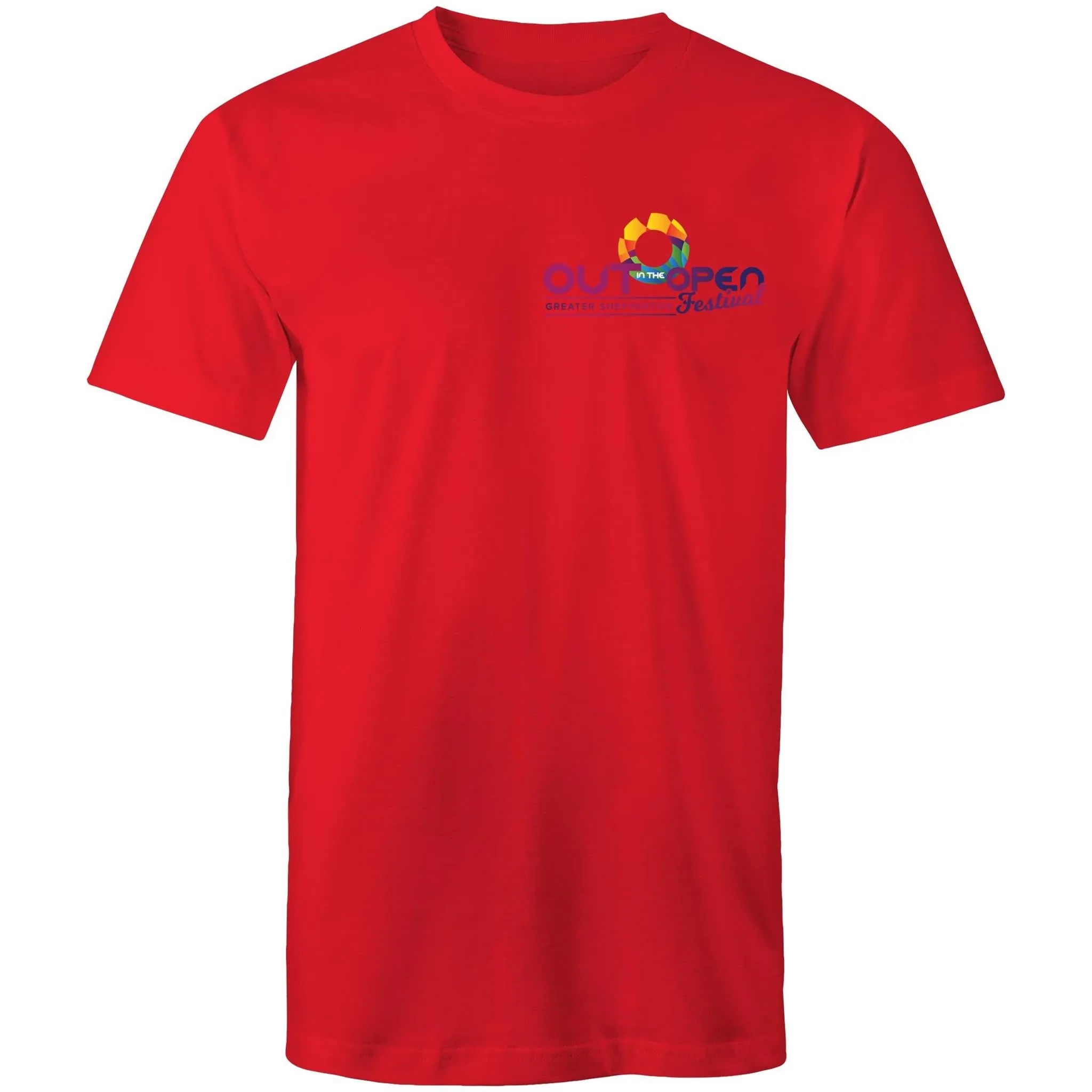 Out in the Open Festival Shepparton Logo T-Shirt All Gender (LG081)