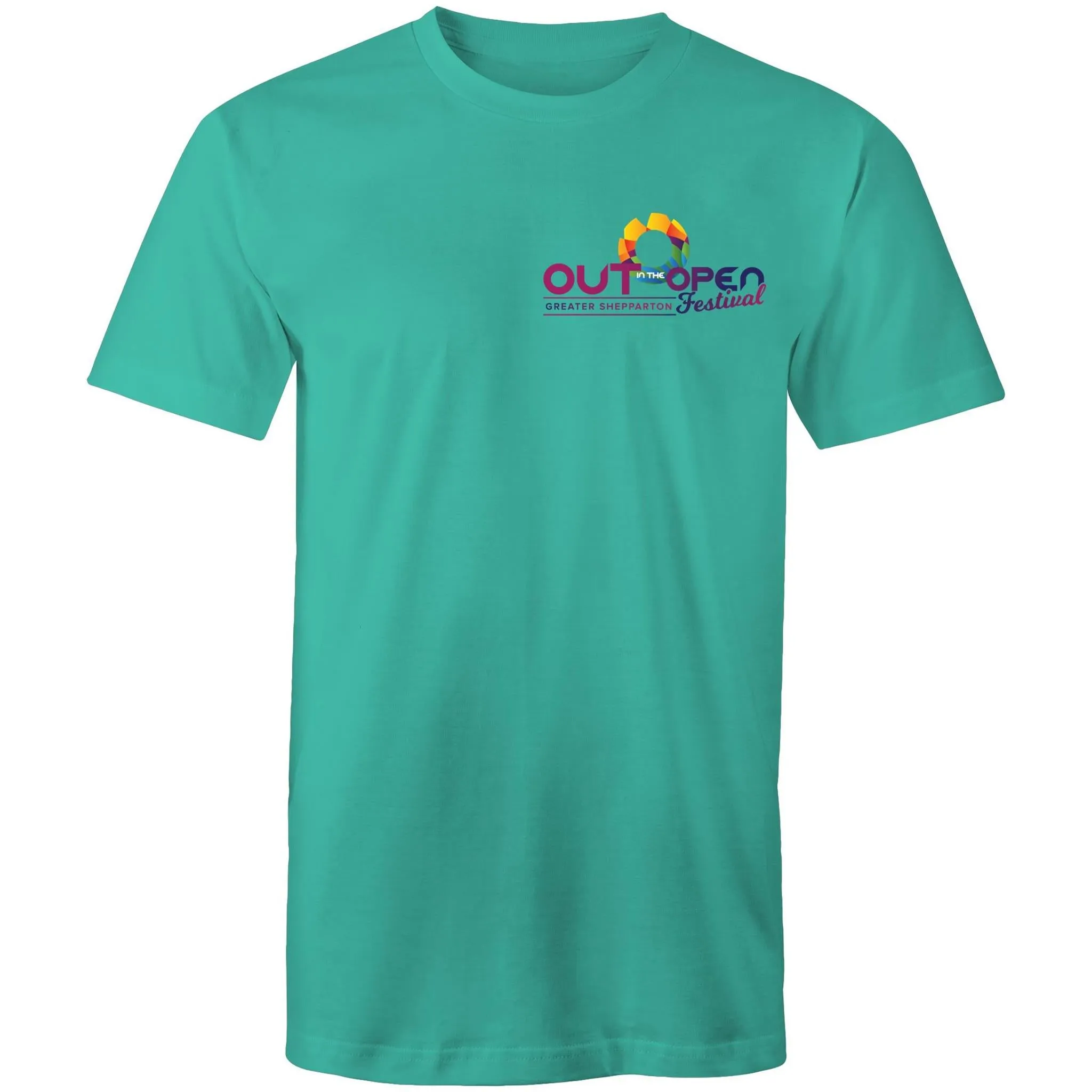 Out in the Open Festival Shepparton Logo T-Shirt All Gender (LG081)