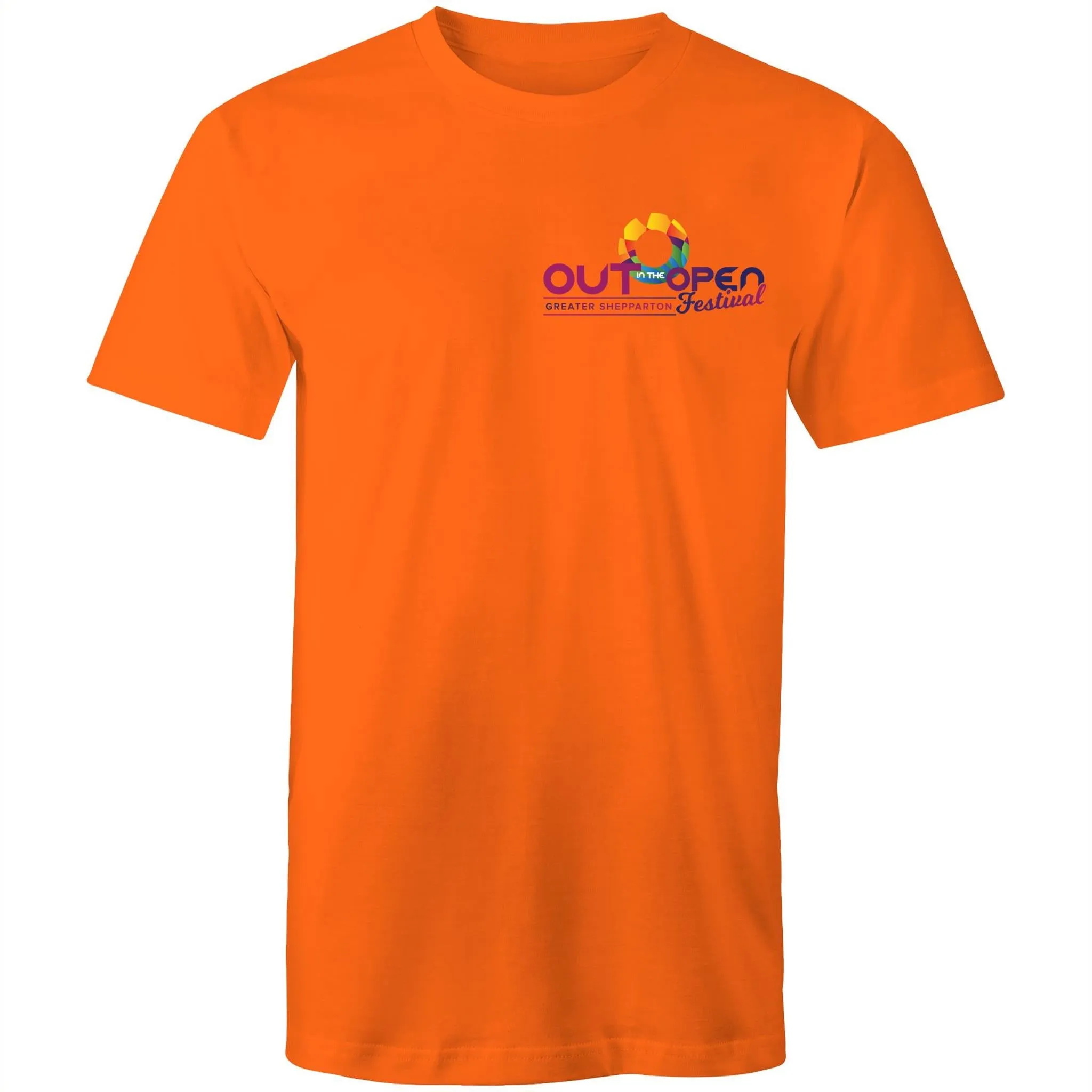 Out in the Open Festival Shepparton Logo T-Shirt All Gender (LG081)