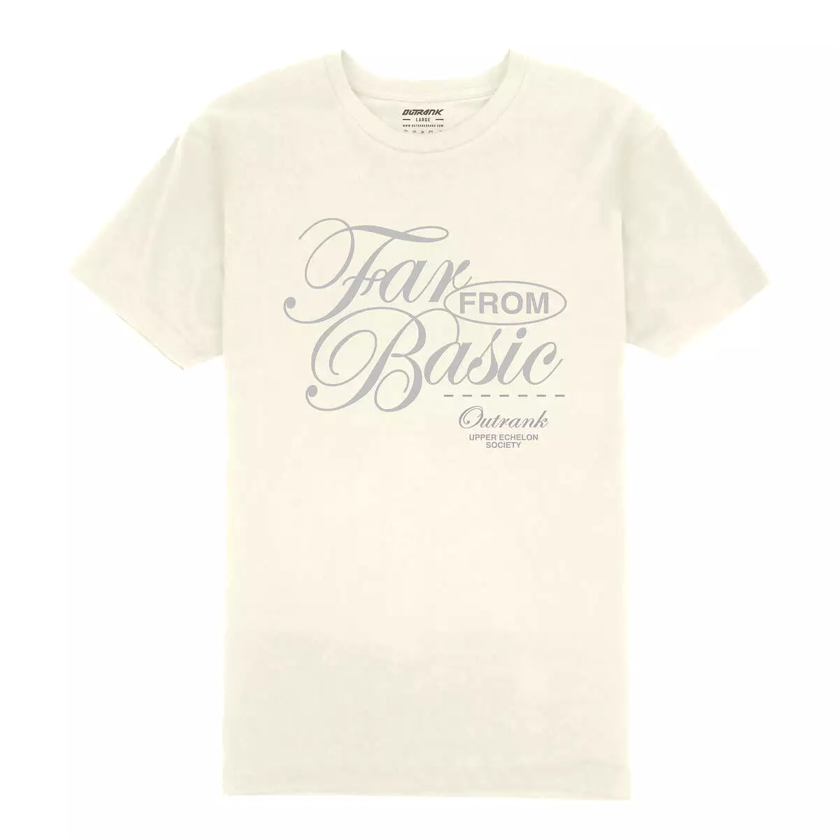 Outrnk Far From Basic Elegance T-Shirt (Vintage White)