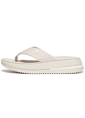 Paris Beige Surf Two-Tone Webbing Toe-Post Sandals by FitFlop | Look Again