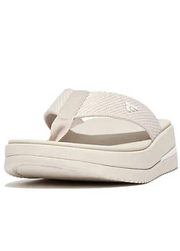 Paris Beige Surf Two-Tone Webbing Toe-Post Sandals by FitFlop | Look Again