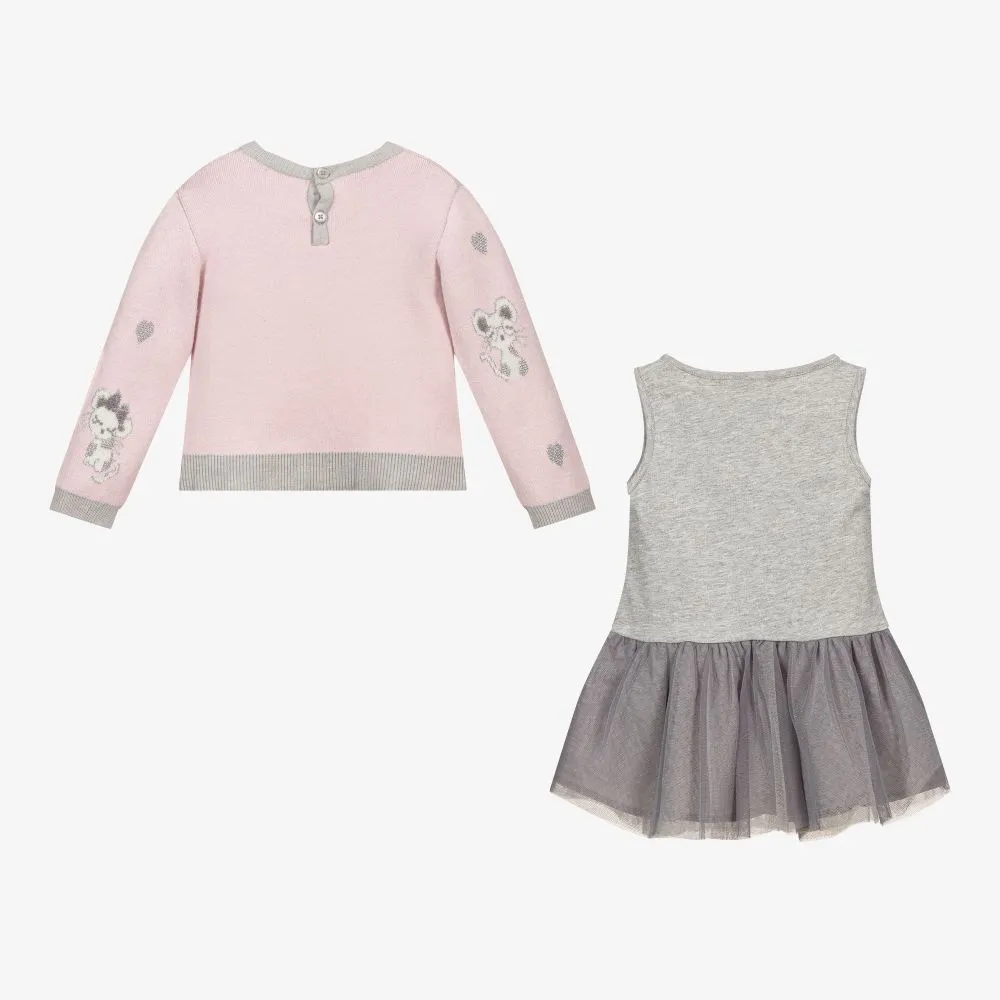 Pink Sweater & Dress Set