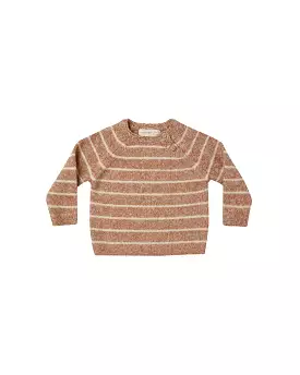 Quincy Mae - Cinnamon Stripe Ace Knit Sweater