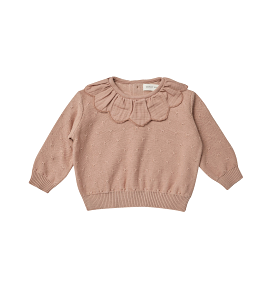 Quincy Mae - Rose Petal Knit Sweater