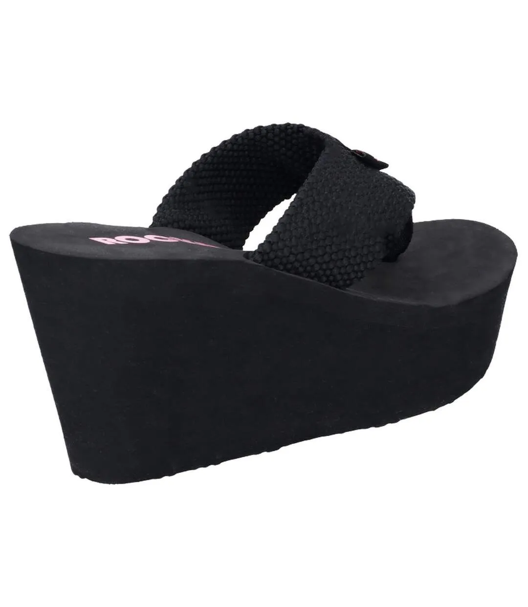 Rocket Dog Womens/Ladies Diver Webbing Slip On Wedge Sandals (Black) - UTFS6023