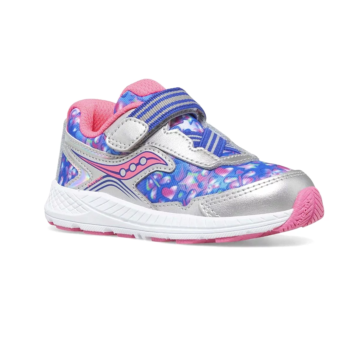 Saucony Toddler's Ride 10 Silver/Pink