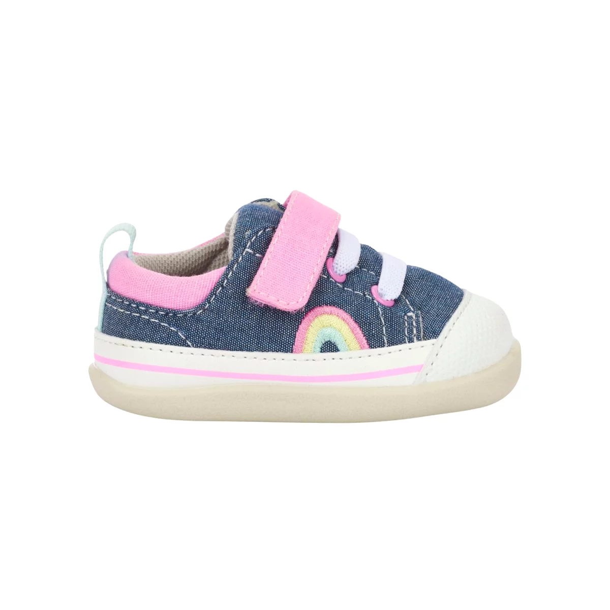 See Kai Run Toddler's (Sizes 3.5-5) Stevie Chambray/Pink